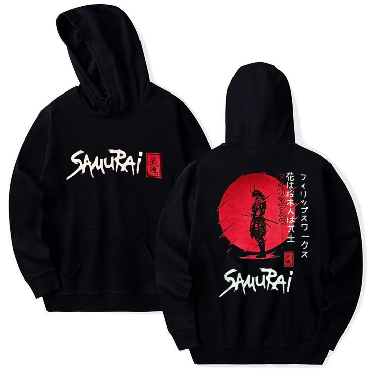 Sweater Hoodie Anak Samurai Jepang Keren kekinian / Jaket Sweater Anak Terbaru/bahan katun Samurai Anak Bushido