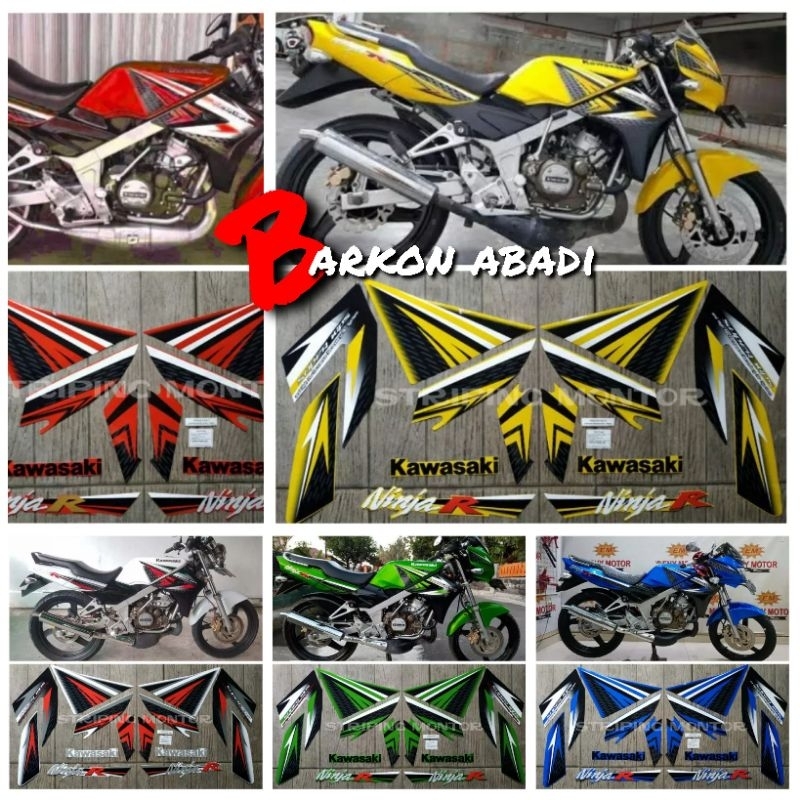 stiker Striping NINJA R 2013 (GOOD QUALITY) metalik original farian warna