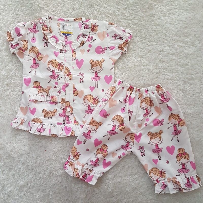 Baju Bayi Piyama Katun Hoshi set