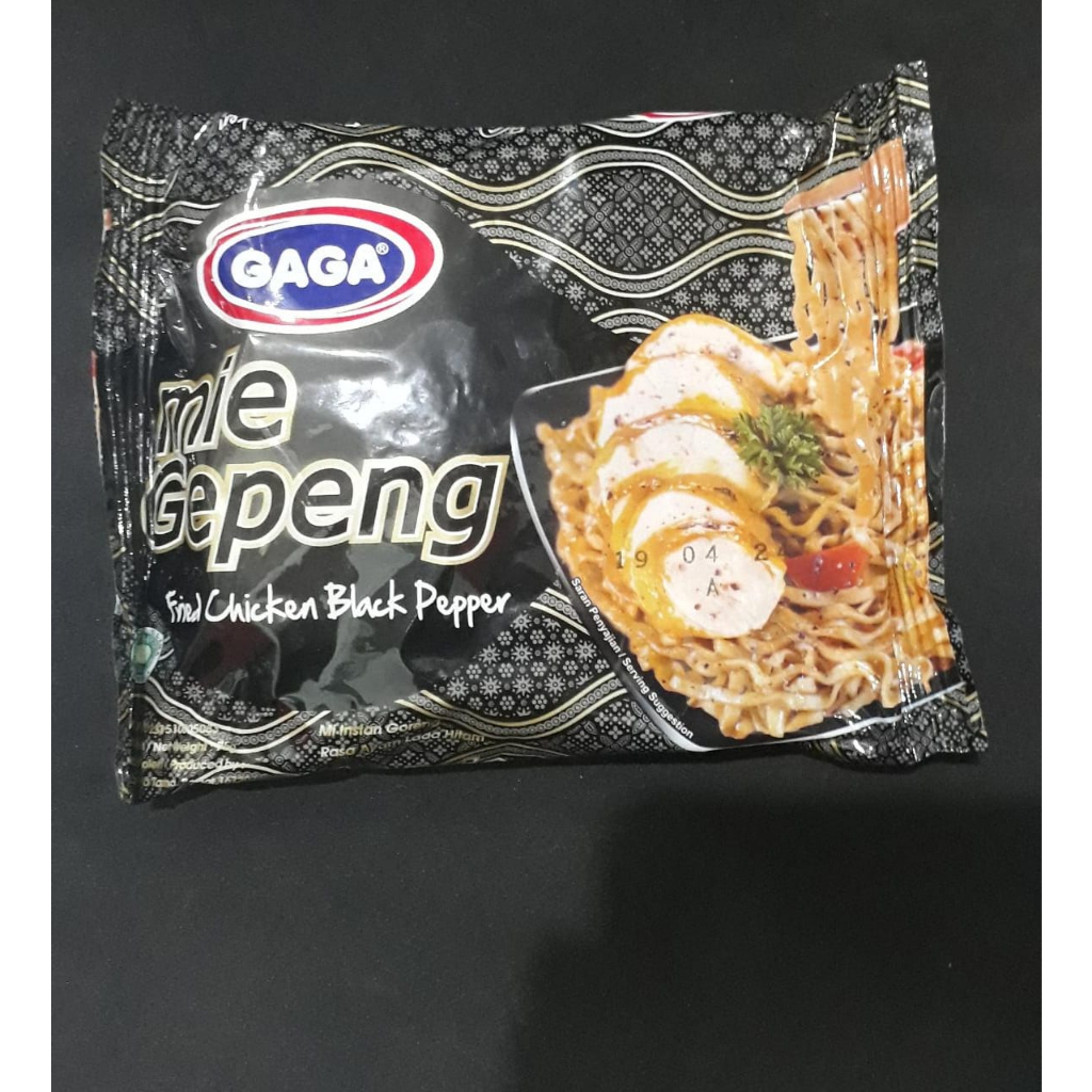 

GAGA MIE GEPENG FRIED CHICKEN BLACK PEPPER 75G