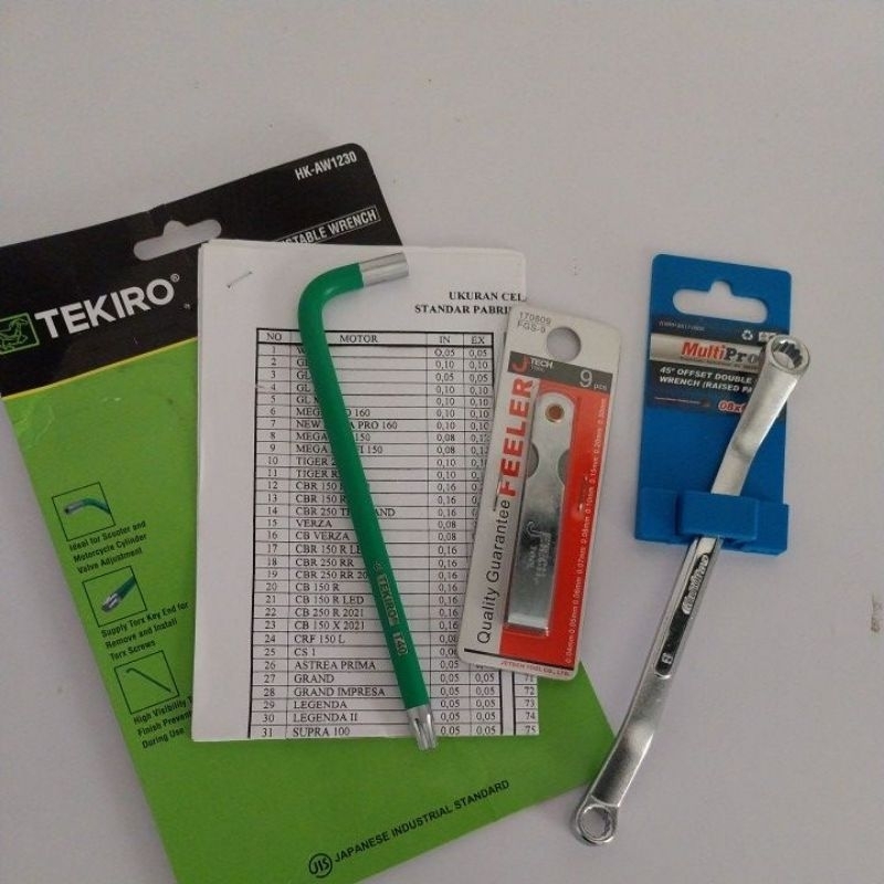 1 set alat servis setel kelep sepeda motor