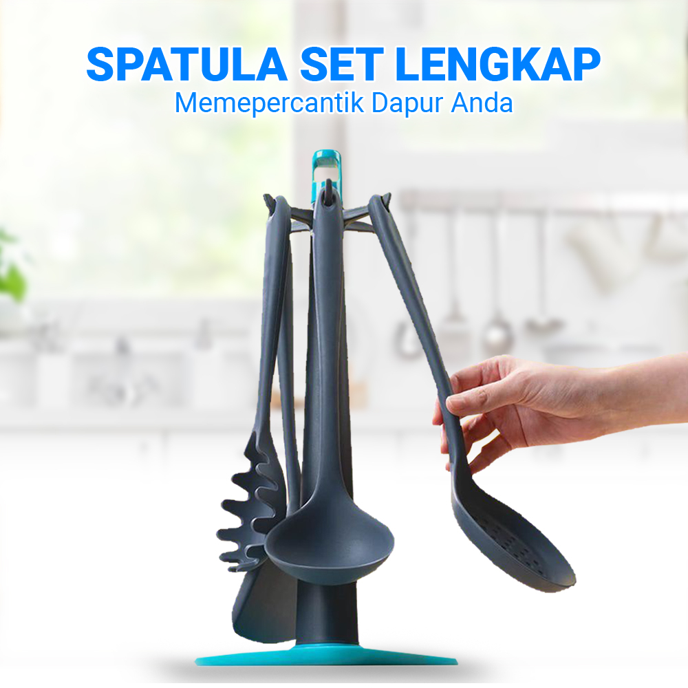 Spatula Set Alat Masak Kitchen Tools 1 Set Isi 6 Spatula Termurah Bisa Satuan