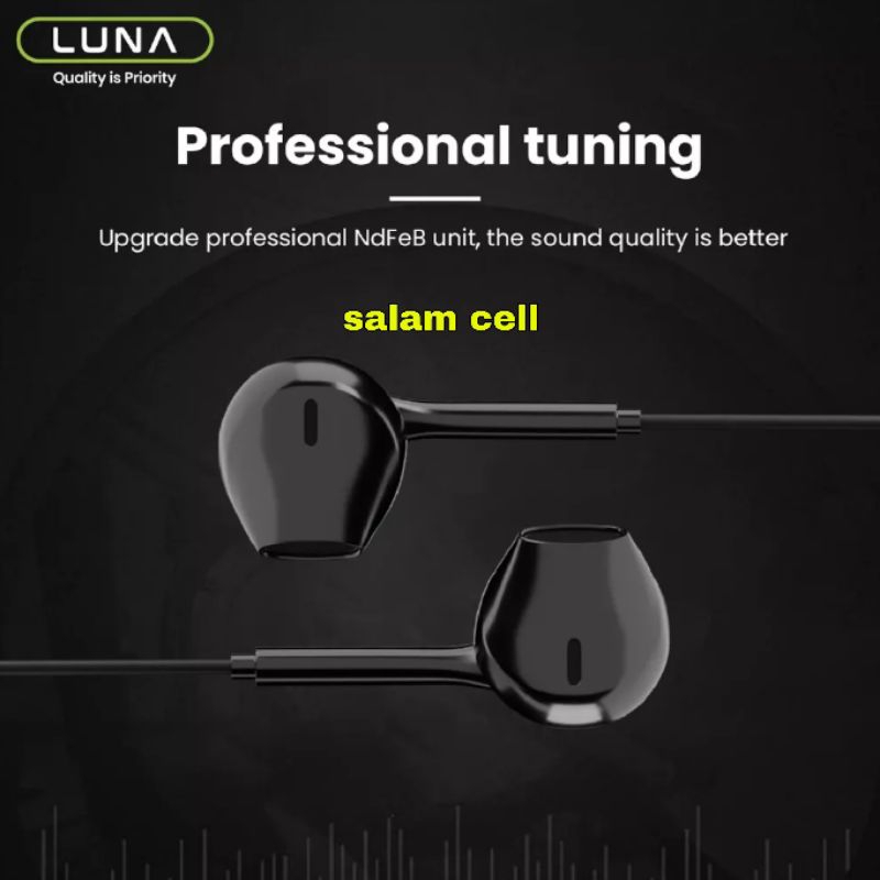 Headset LUNA EA2X Xtra Bass Style design Original