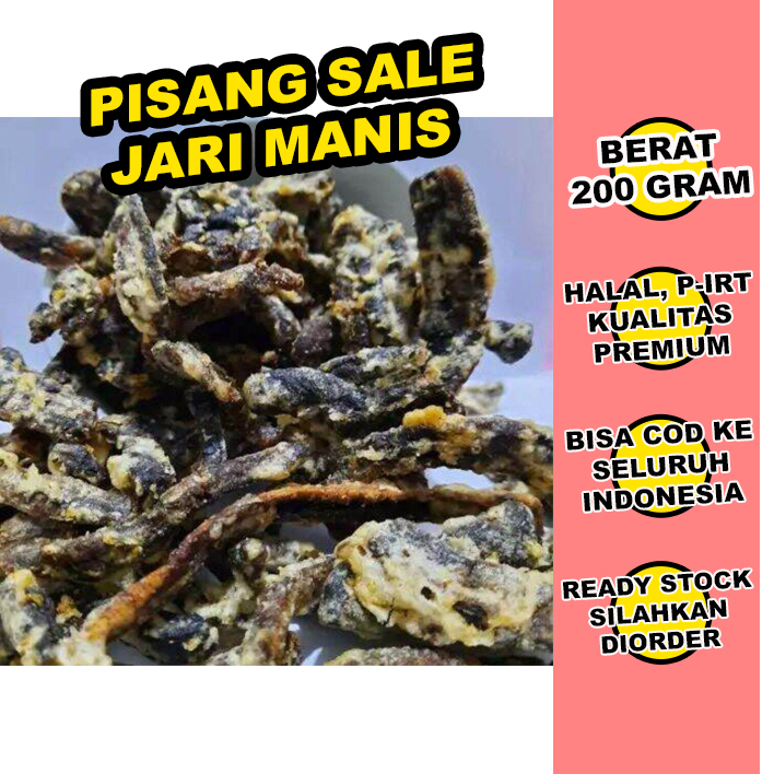 

Pisang Sale Jari Basah 200 Gram - Cemilan Manis