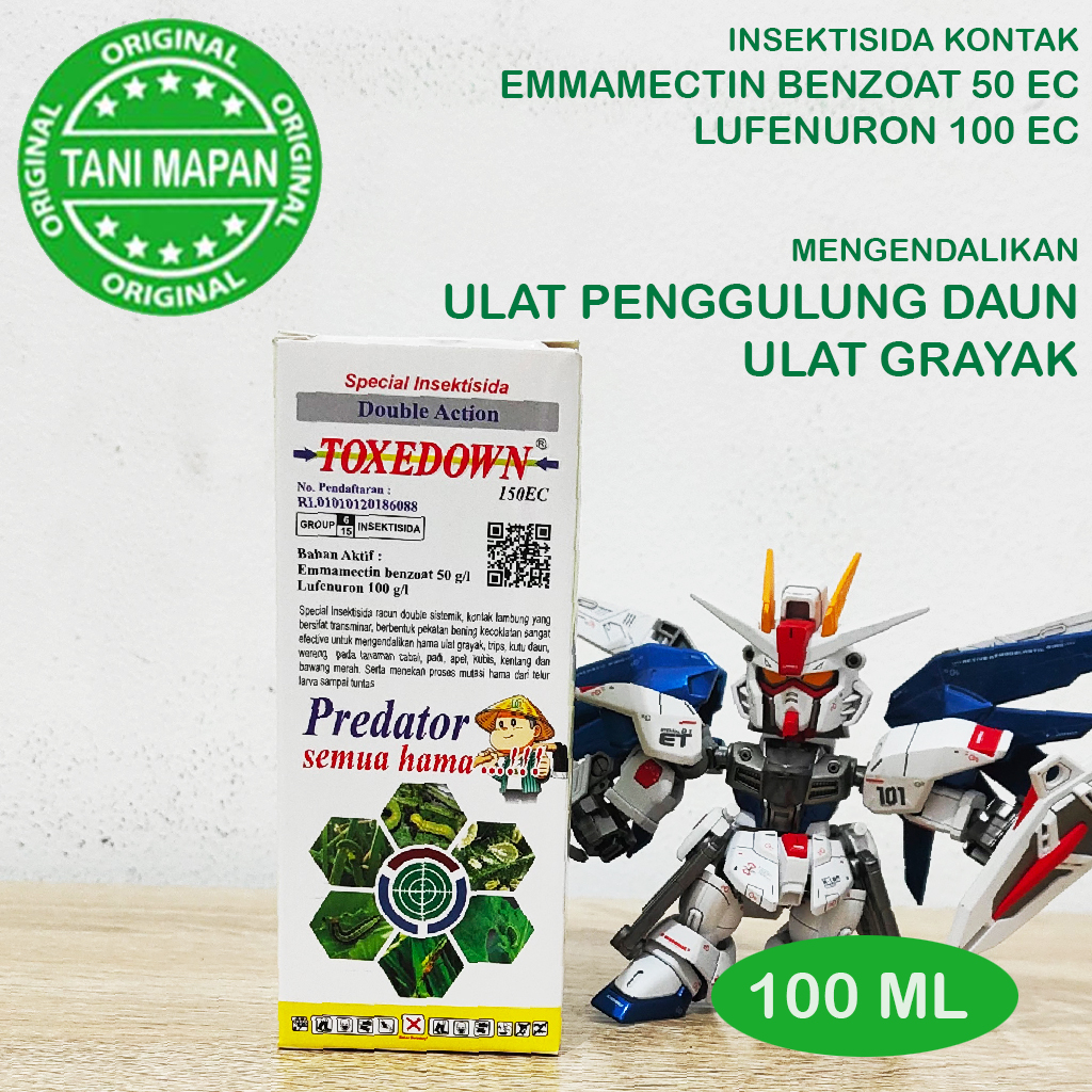 TOXEDOWN 150EC - 100 ML (Emmamectin + Lufenuron 50/100ec) Insektisida Kontak