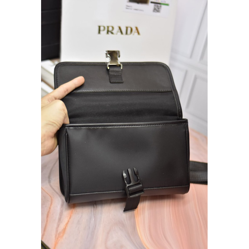 Ta selempang pria wanita prada import tas slempang branded ada noser