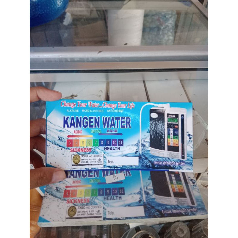 Stiker Galon Kangen Water isi 100 pcs