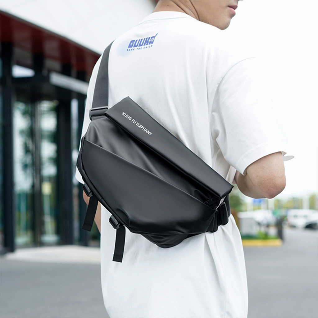 WEIXIER KE2021 Tas Selempang Pria Buckle Magnetic Waistbag Premium Anti Air WK-SBY