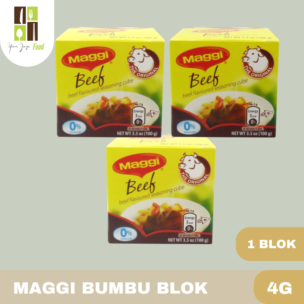 Maggi Bumbu Blok Rasa Sapi / Beef Cubes Jar / Kaldu Sapi 100g 1 Blok