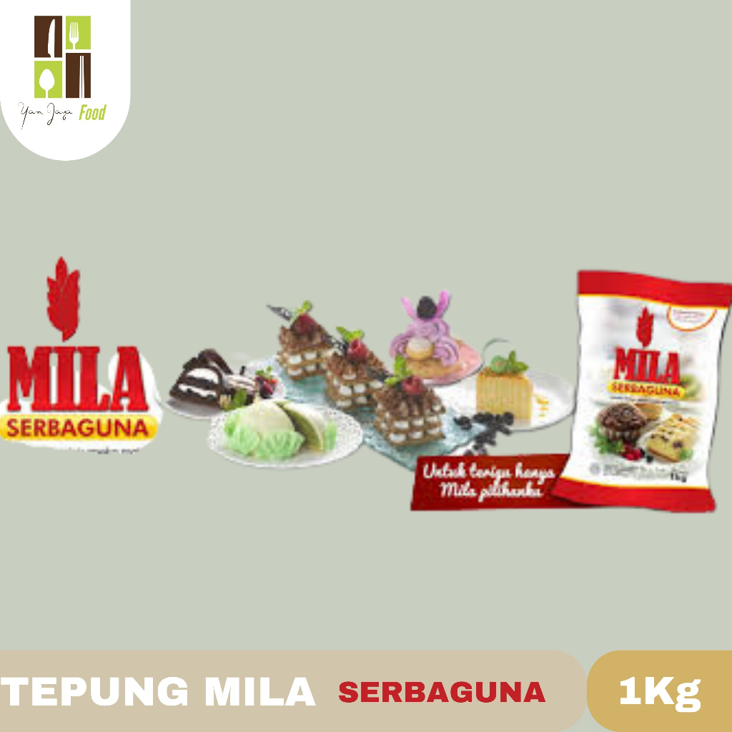 Tepung Terigu Mila Serbaguna / Tepung Terigu Untuk Aneka Makanan 1 Kg 1 CARTON