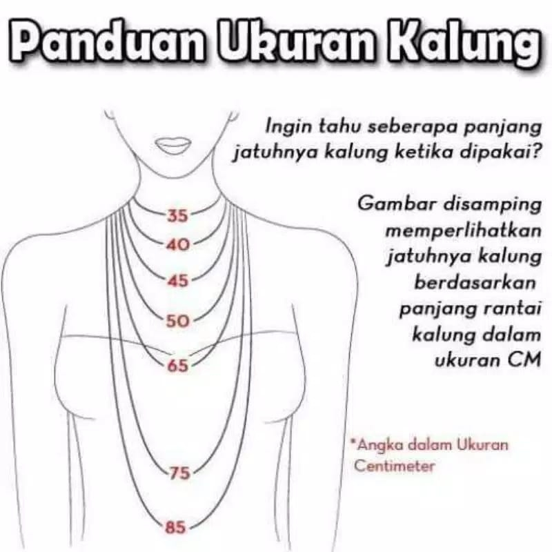 Kalung xuping dewasa bulat permata zirqon perhiasan lapis emas gold KL 136