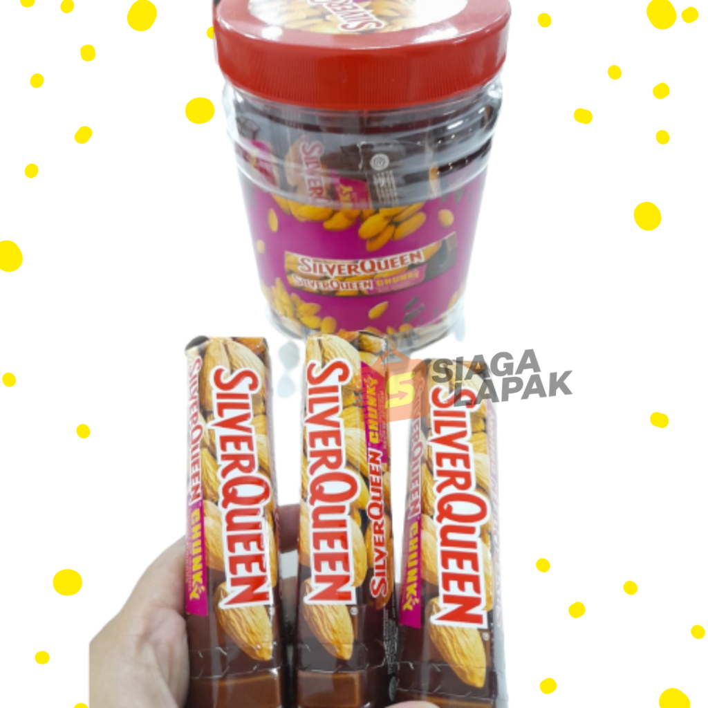 Coklat Silverqueen Chunky Bar Almond 30gr Cokelat Mini