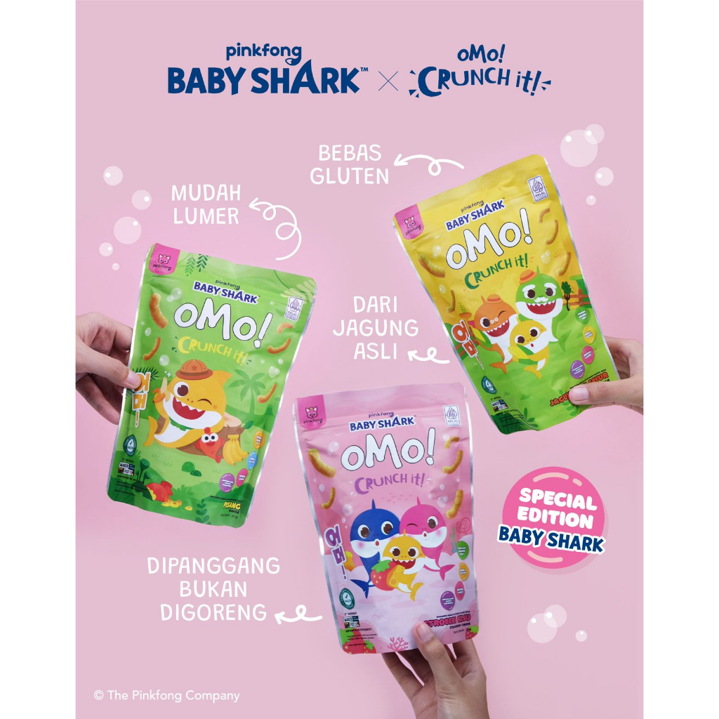 OMO! CRUNCH IT Snack Sehat Bayi 8 Bulan+/Makanan bayi/cemilan bayi