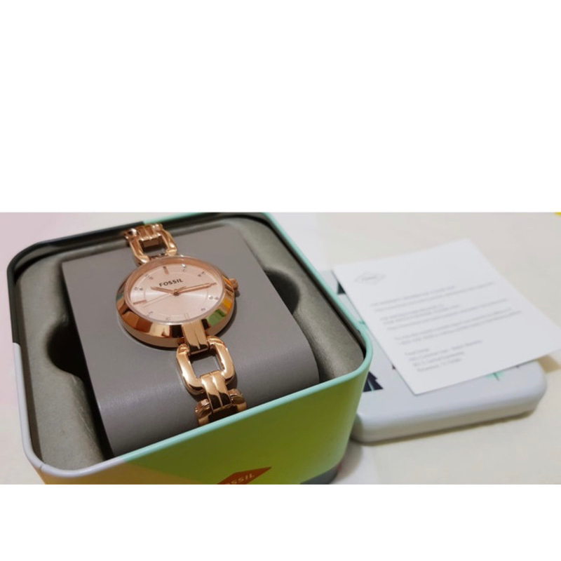 Jam Fossil Kerrigan Three-Hand Stainless Steel BQ 3206 Asli/Original