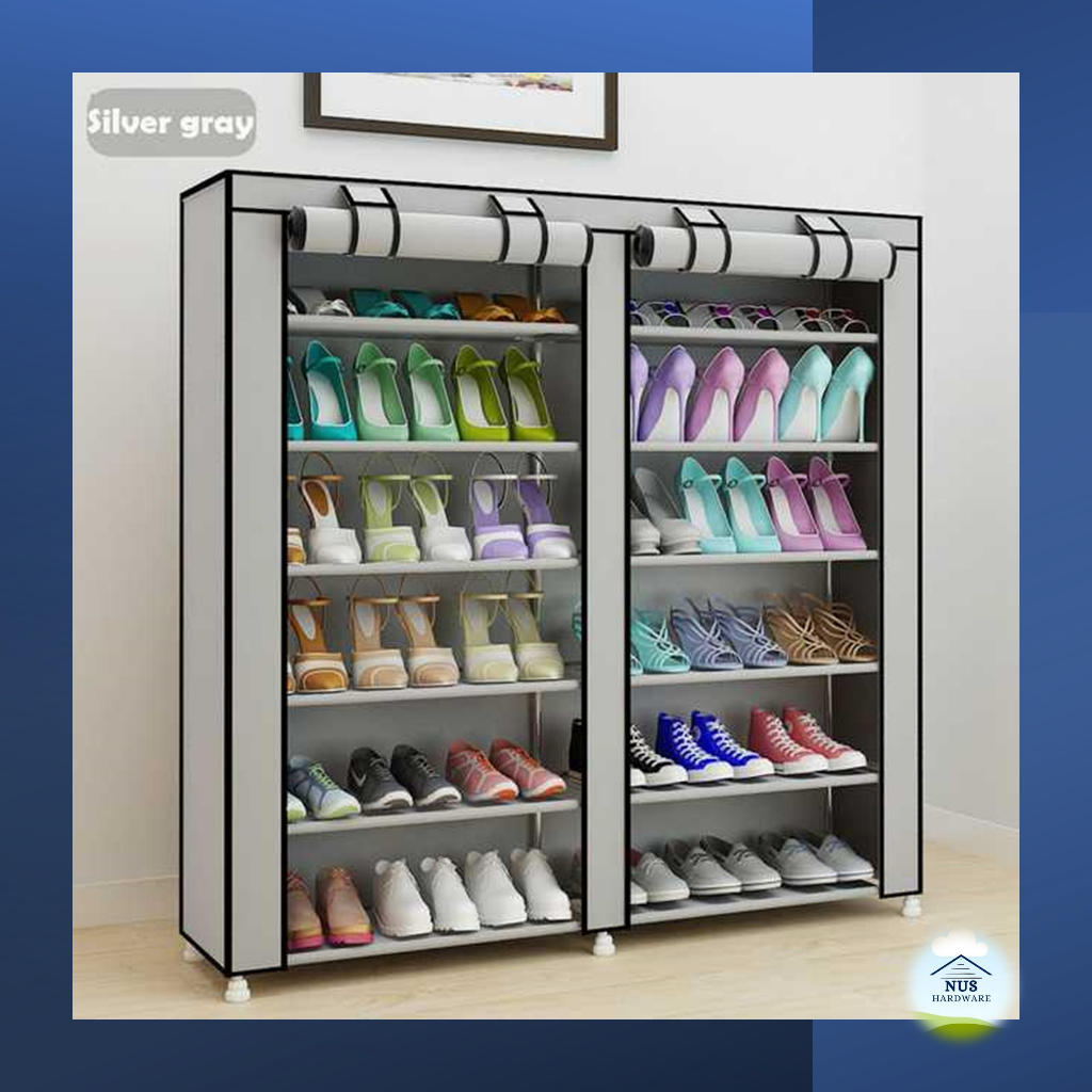 Box Kotak Lemari Penyimpanan Sepatu sandal Rak Susun Sepatu Kabinet Susun Rakitan DIY Kapasitas Besa