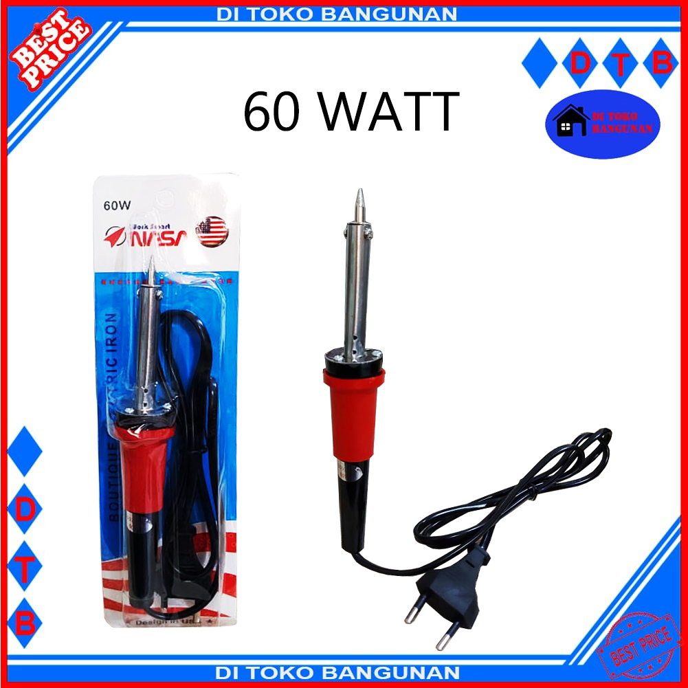 Alat Solder Gagang Fiber 40Watt Nasa Alat Solder Listrik