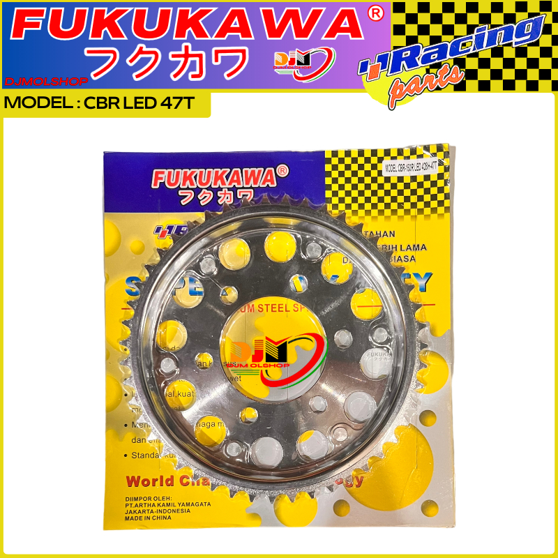 FUKUKAWA GEAR SET RACING HONDA CBR 150R LED (LUBANG 6)