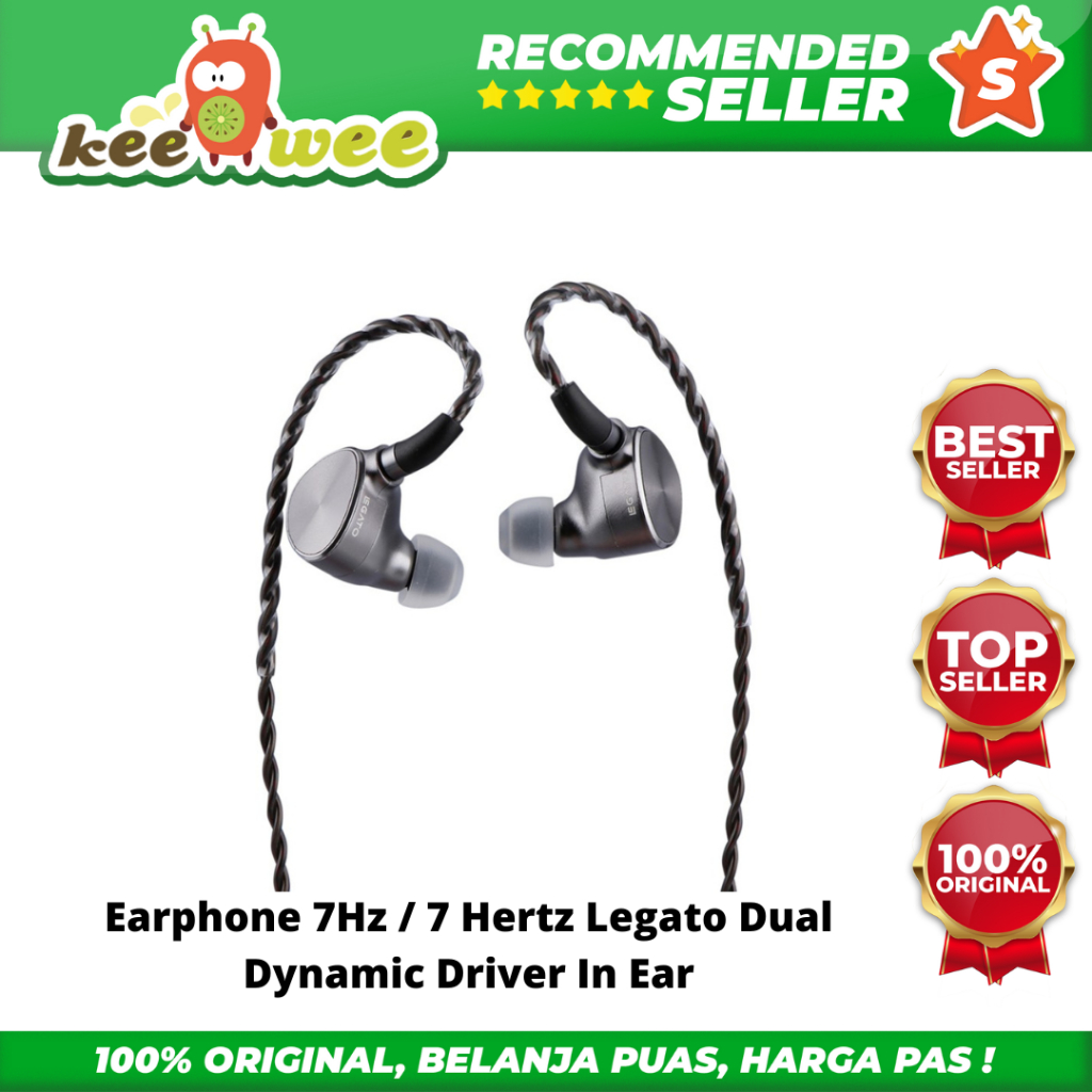 Earphone 7Hz / 7 Hertz Legato Dual Dynamic Driver In Ear