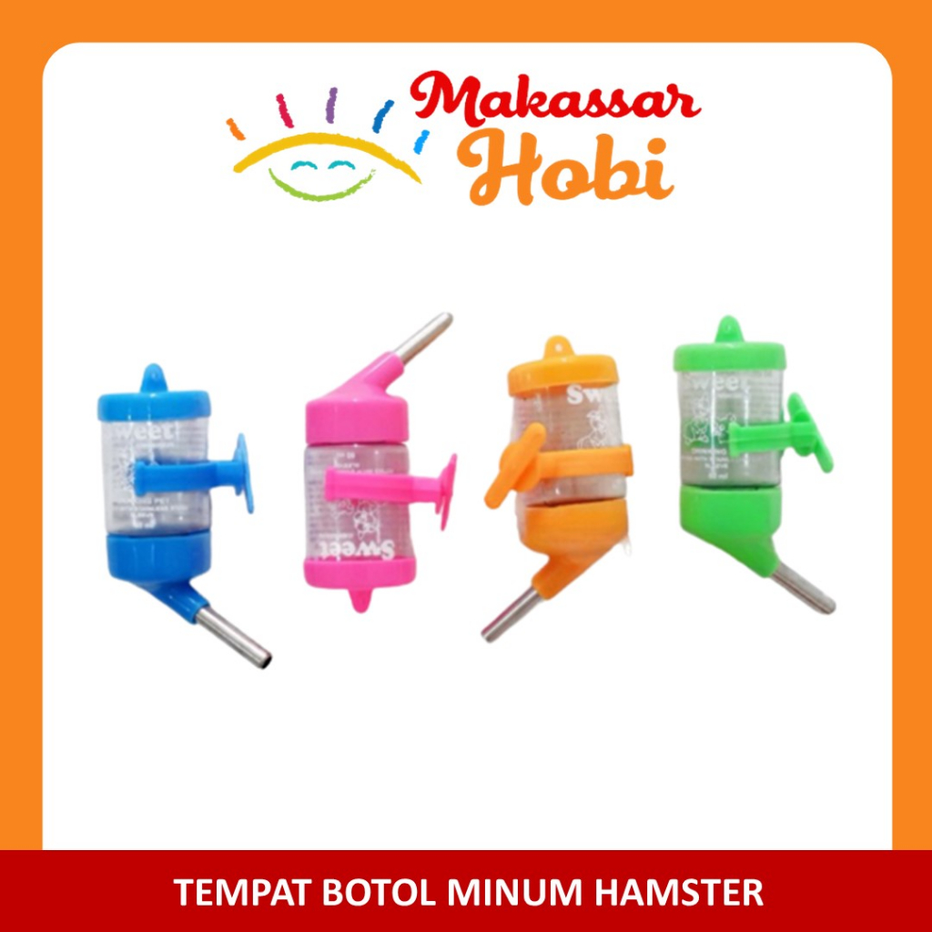 Botol Minum Hamster Sugar Glider Landak Mini Gerbil 60ml 80ml 100ml