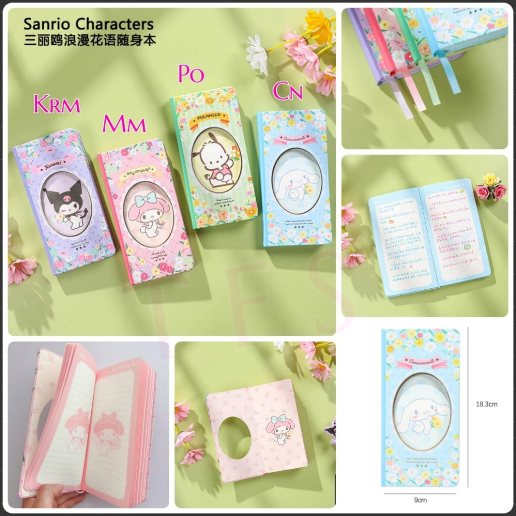 

( ^ ω ^ )✧-EI Notebook panjang sanrio ori | buku mini anak lucu | notes mini kuromi