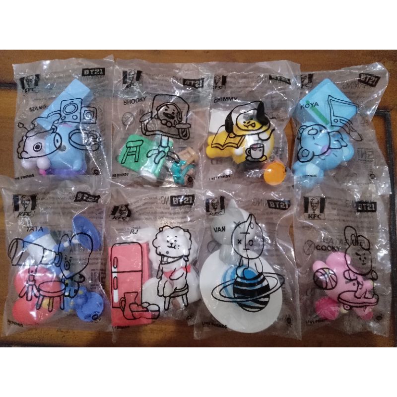 KFC X BT21 official mainan chaki meal kfc