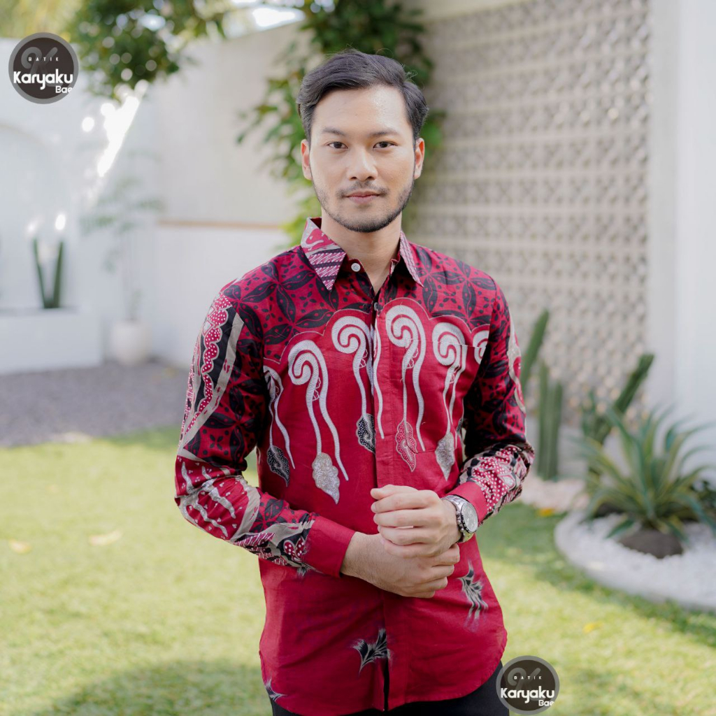 TERBARU Baju Batik Pria Gus Azmi Syubbanul Muslimin Hadroh Azzahir Santri Muslim M L XL XXL Modern Lengan Panjang