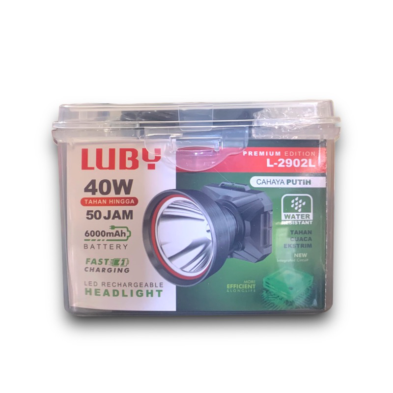 Senter Kepala / Headlamp 40 Watt Luby L-2902L