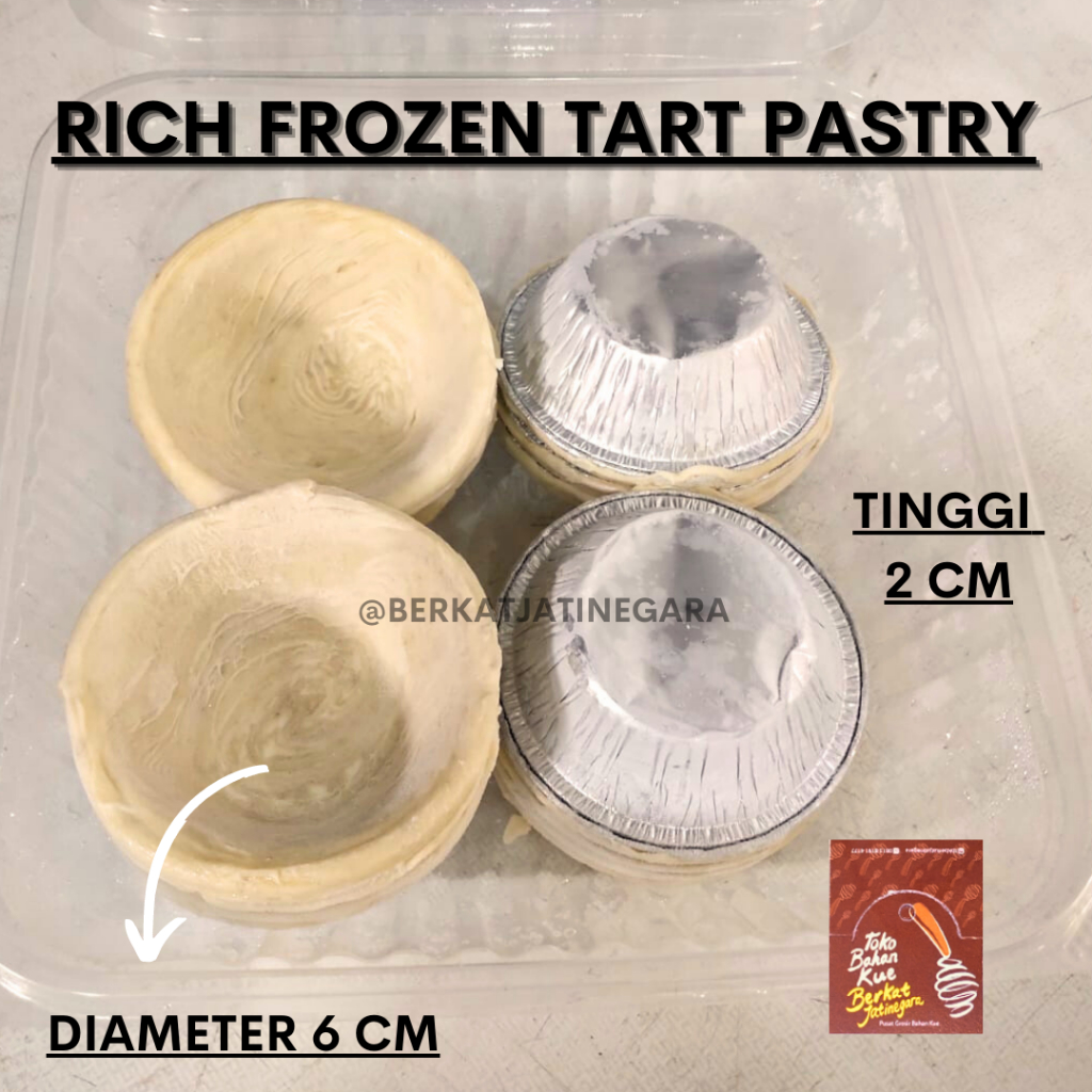 RICH  FROZEN TART PASTRY / TART FROZEN PASTRY / 12 PCS