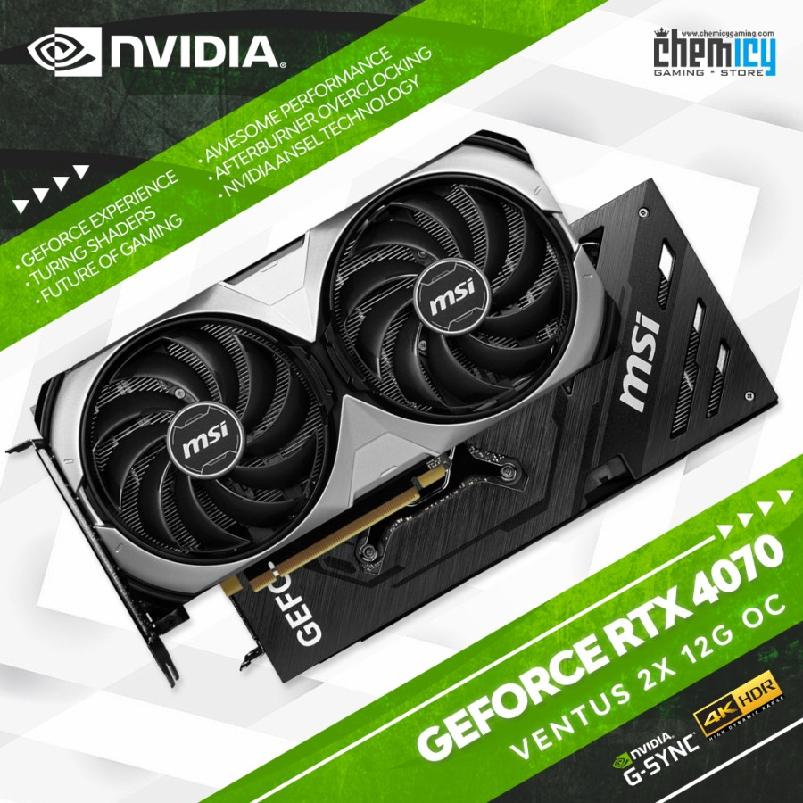 MSI Nvidia GeForce RTX 4070 Ventus 2X 12G OC