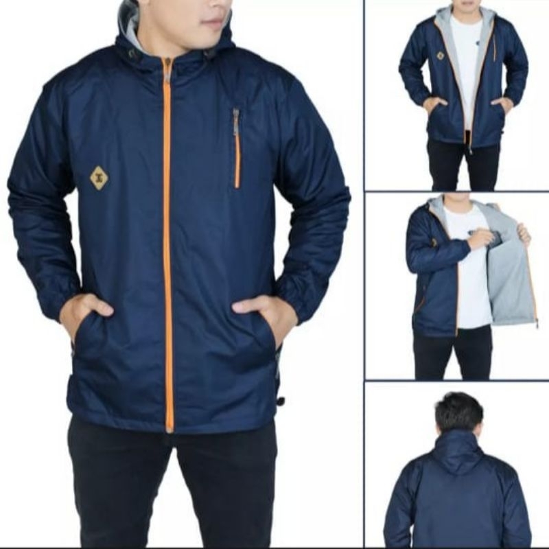 JAKET PARKA PRIA BOLAK BALIK