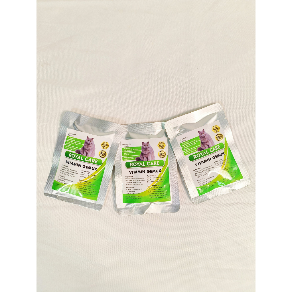 ROYAL CARE VITAMIN GEMUK Kucing jadi nafsu makan Sachet isi 5