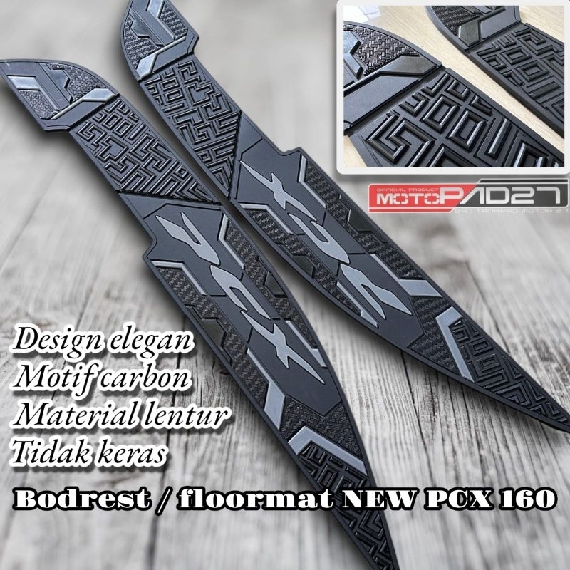 Karpet Motor Pcx 160 2021-2023 Bordes pijakan kaki Pcx 160 2021-2023 Alas kaki Pcx 160