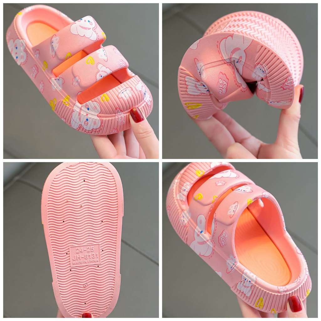 GROSIRTAS LV0304 Sandal Anak Jelly Karakter Import / Sandal Anak Laki-laki Perempuan Ban 2