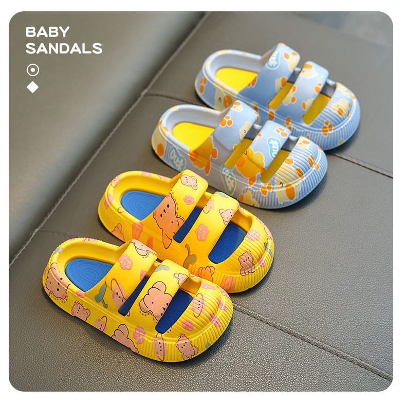 GROSIRTAS LV0304 Sandal Anak Jelly Karakter Import / Sandal Anak Laki-laki Perempuan Ban 2