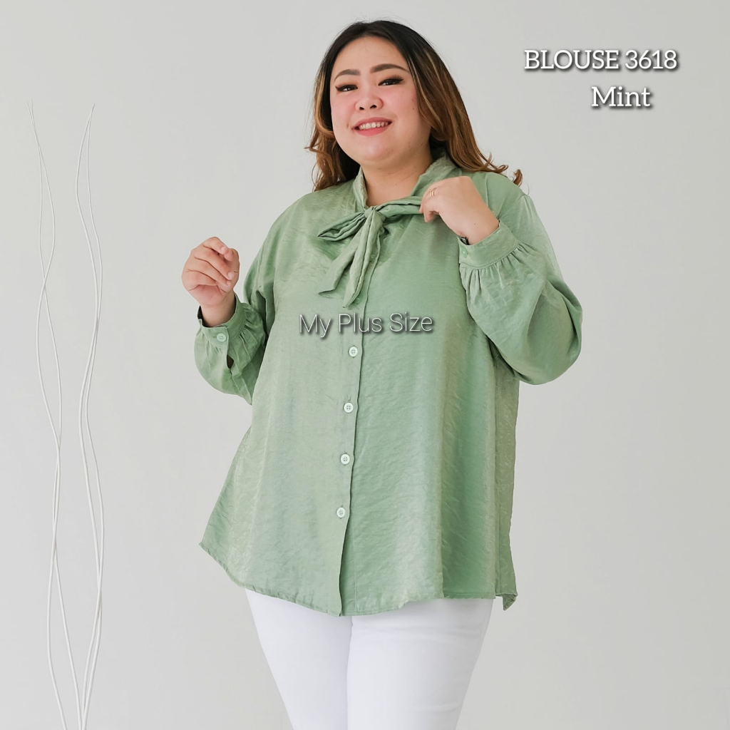 Blouse Shimmer Jumbo Wanita 3618, Ld 125, 135 &amp; 150 cm