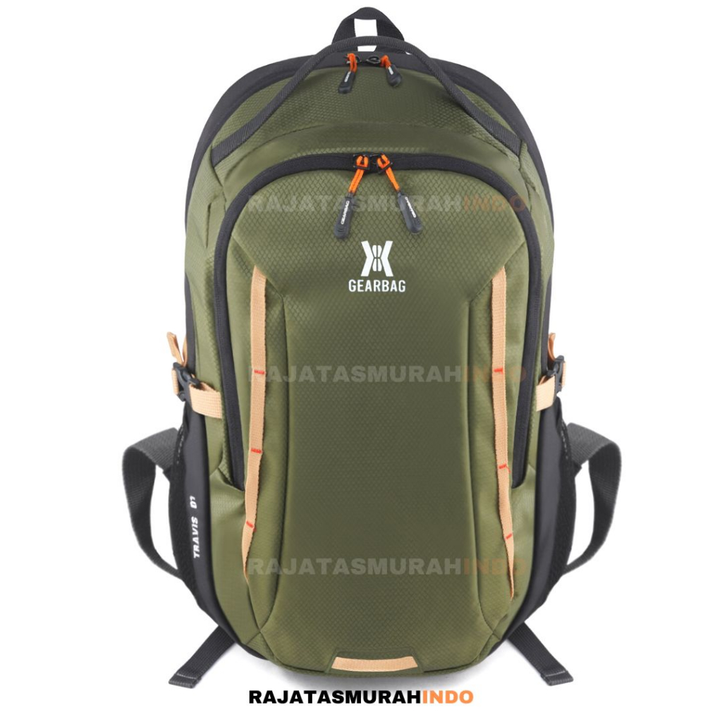 RTM - Ransel Gear Bag 13157 TRAVIS - Ransel Outdoor Pria FREE RAINCOVER - Ransel Laptop - Ransel Pria