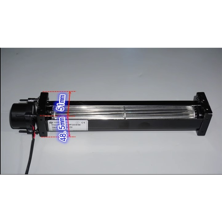 Dinamo motor Brushless Drum Fan Air Curtain DC 12V (7322)