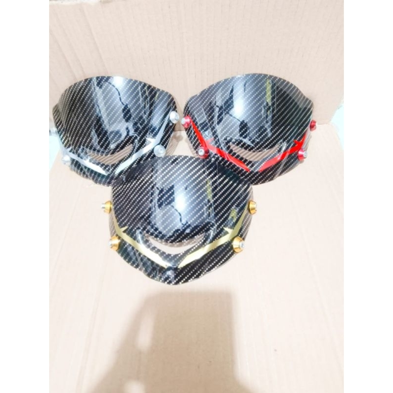 Visor karbon fizr z125 jupiter z1 plus baut bahan akrilik