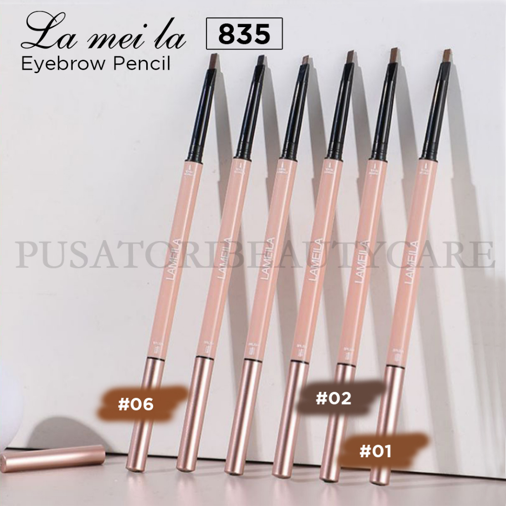 LAMEILA 835 Eyebrow Pencil Dual Ended Auto Rotating Pinsil Alis