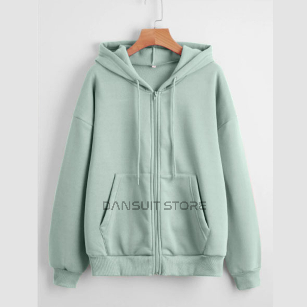Jaket Hoodie Resleting Anak Laki-laki/Perempuan Usia 4-13 Tahun Sweater Hoodie Zipper Polos Anak Bahan Tebal Premium