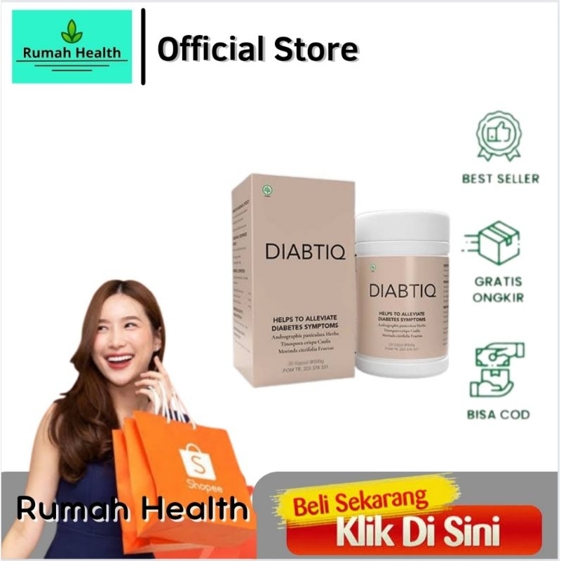

Diabtiq Original Obat Diabetes Kencing Manis Menurunkan Kadar Gula