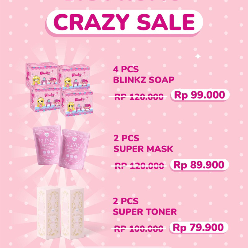 Blinkz Anniversary SALE !! Blinkz Soap 4pcs