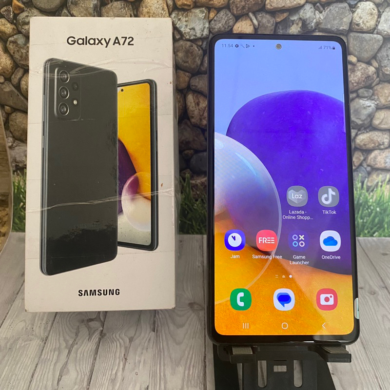 Samsung galaxy a72 8/256 fulset mulus second original