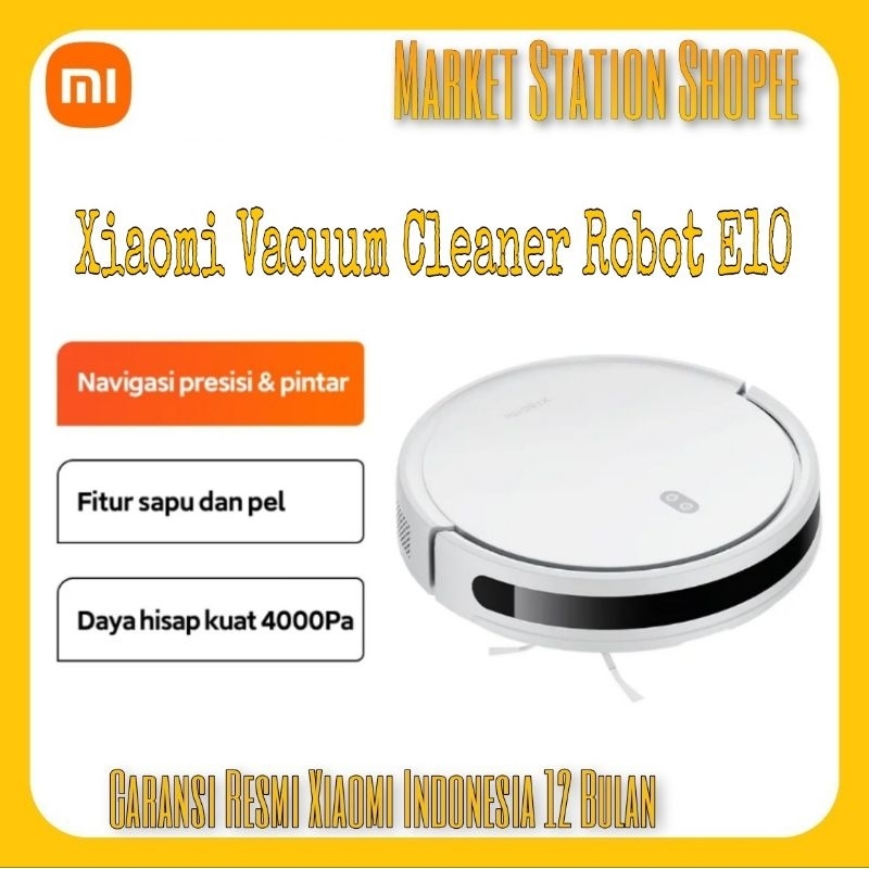 XIAOMI MI VACUUM ROBOT CLEANER E10 2in1 SWEEPING + MOPPING PEL LANTAI Garansi Resmi