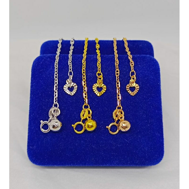 gelang tangan anak rantai carti*r+1bel+1love ukir/perak asli silver 925 lapis emas/perhiasan fashion terbaru