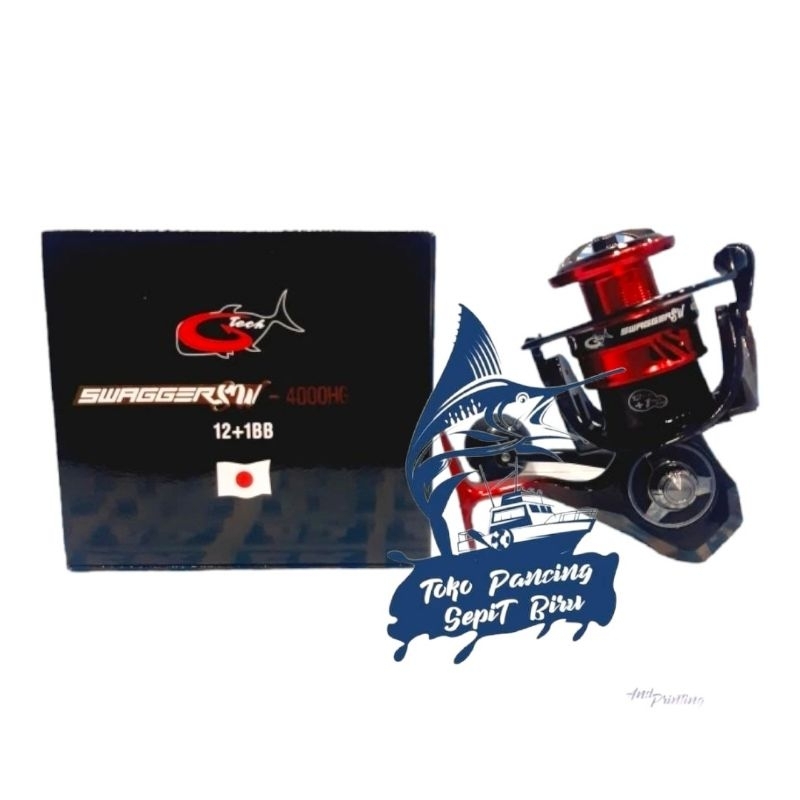 REEL SPINNING G TECH SWAGGER SW 4000HG POWER HANDLE DRAG 30KG