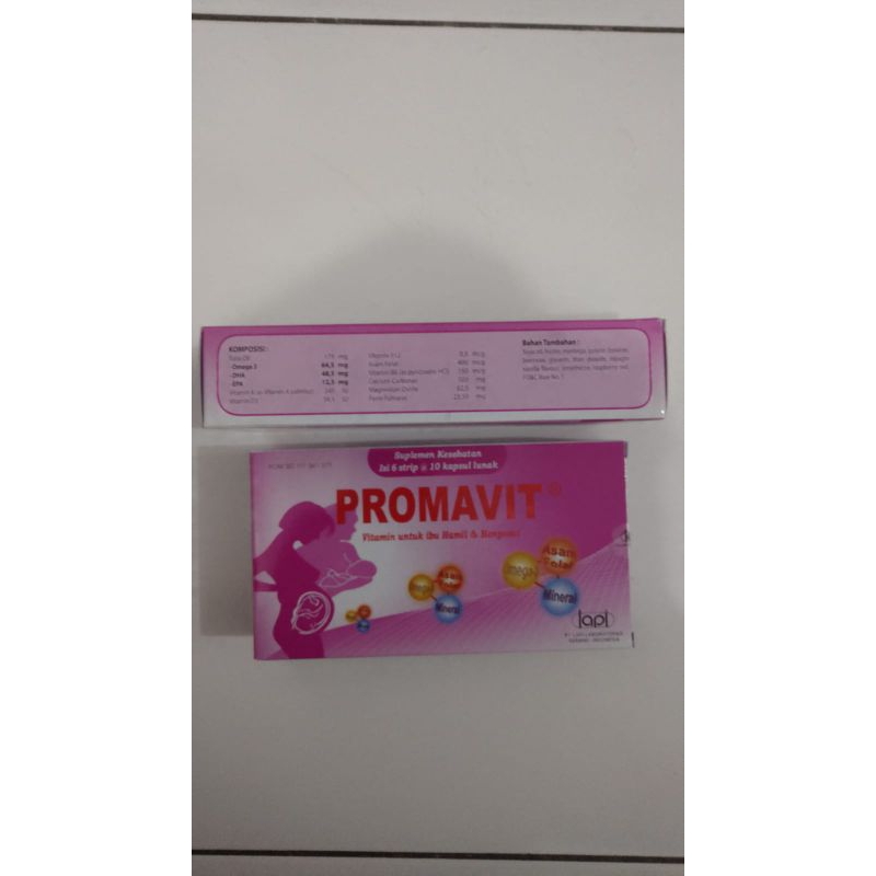 PROMAVIT Kapsul / Box / 6 Strip @ 10 Kapsul / Vitamin Ibu Hamil &amp; Menyusui