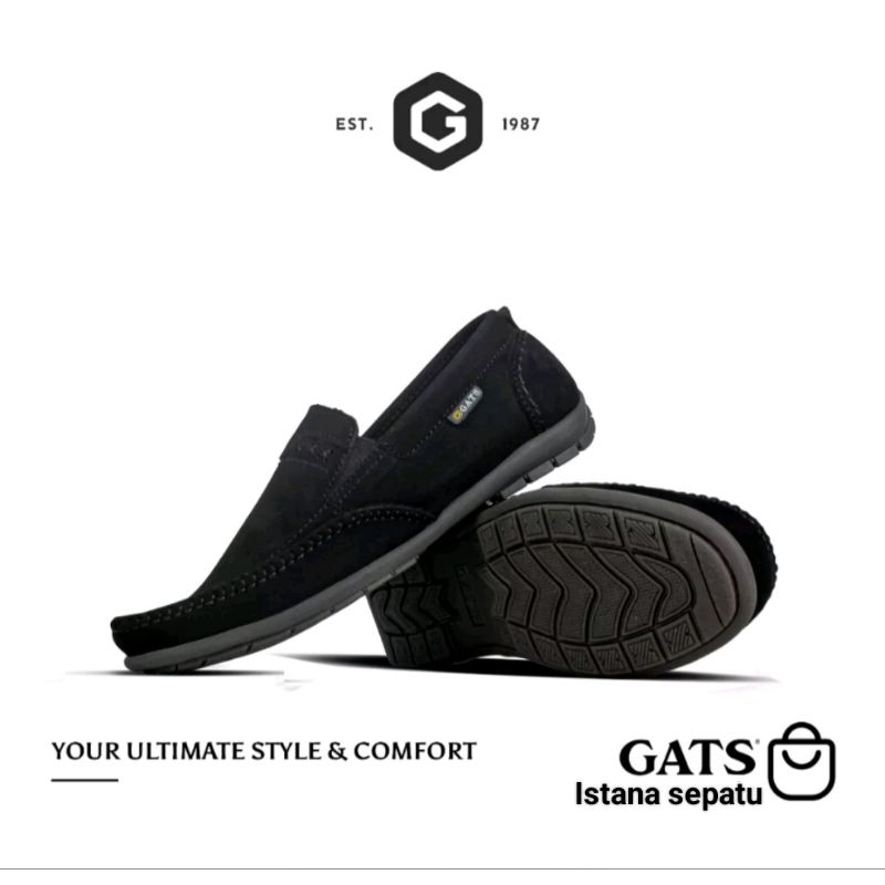 GATS - HK 0002 - Sepatu Pria Slip On Casual