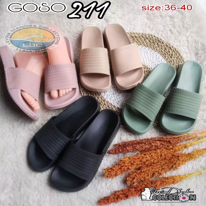 SANDAL SELOP KARET EVA GOSO 211 MOTIV RAJUT(36-40)