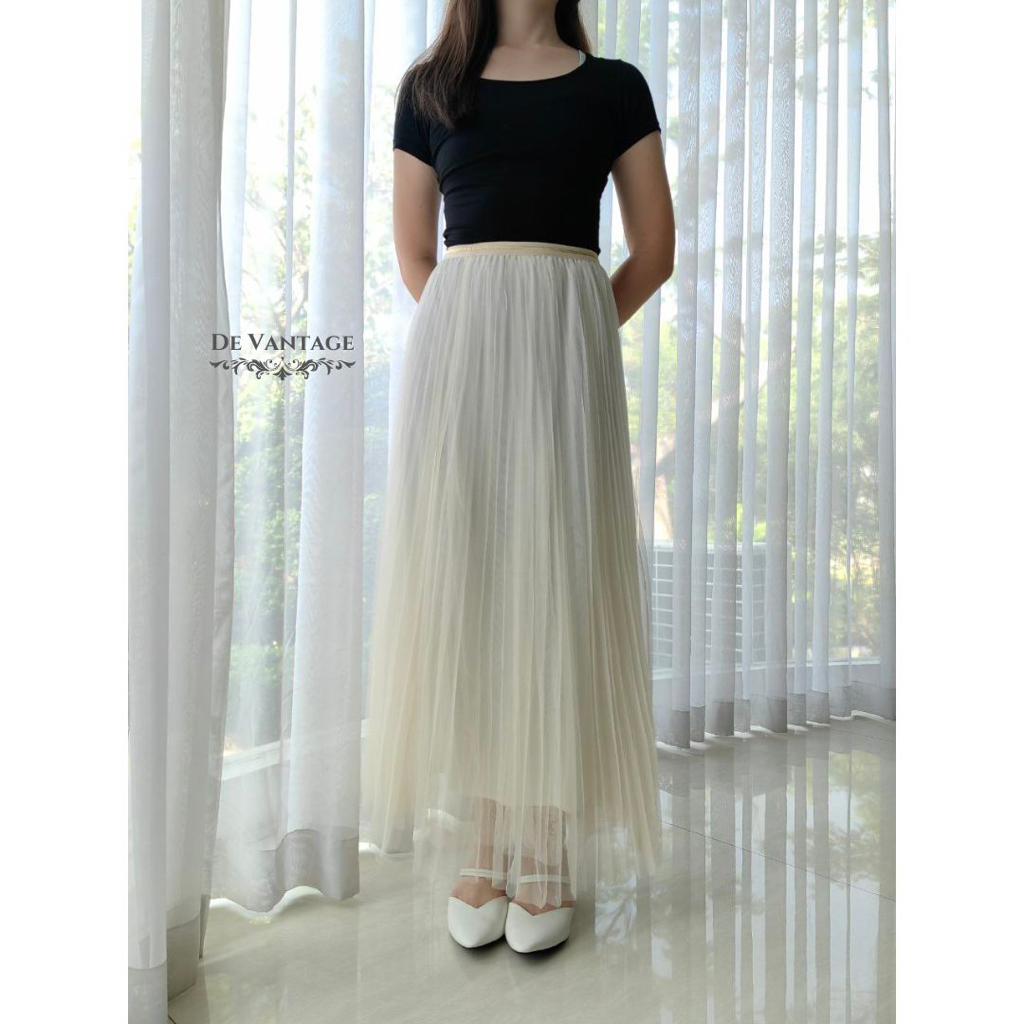 Rok Tutu Panjang / Rox Maxi Polos / Plain Tulle Skirt